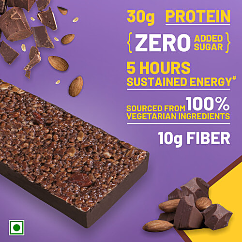 RiteBite Max Protein Choco Almond 30g Protein bar, 100 g  Zero Added Sugar