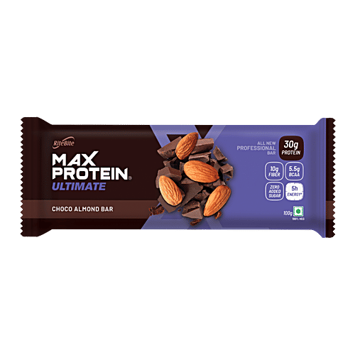 Buy Ritebite Max Protein Bar - Professional Choco Almond 100 gm Online at Best Price. - bigbasket