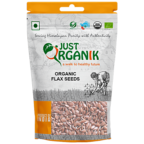 Just Organik FlexSeeds, 200 g  No Cholesterol, No Trans Fat