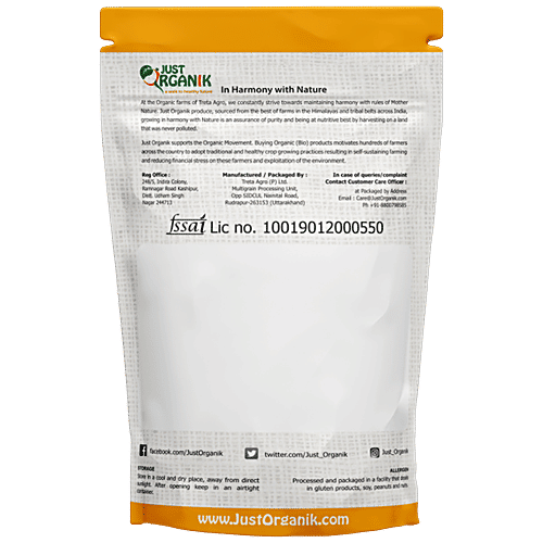 Just Organik FlexSeeds, 200 g  No Cholesterol, No Trans Fat