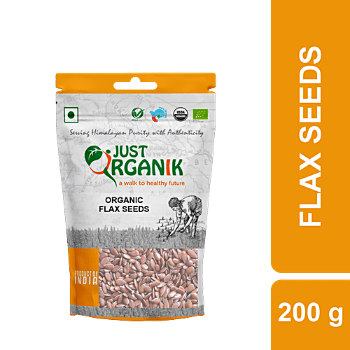 Just Organik FlexSeeds, 200 g  No Cholesterol, No Trans Fat