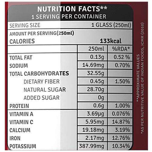 Raw Pressery Cold Extracted Juice - Pomegranate, 250 ml  