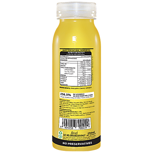 Buy Raw Pressery Cold Pressed Juice Pineapple 250 Ml Online at the Best
