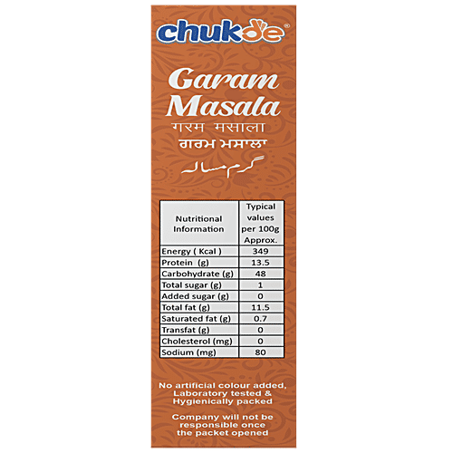 Chukde Garam Masala Powder, 100 g  