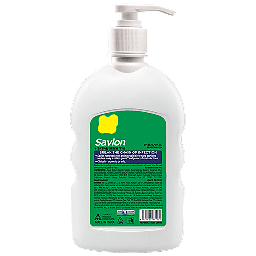 Savlon Herbal Sensitive pH Balanced Liquid Handwash, 200 ml  