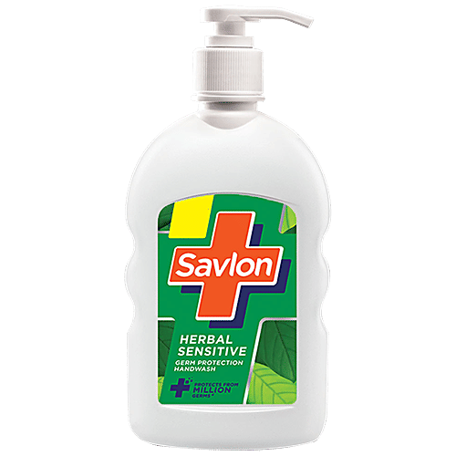 Savlon Herbal Sensitive pH Balanced Liquid Handwash, 200 ml  