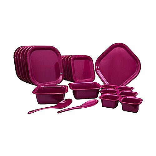 Buy Iveo Dinner Set Lavender Round Online at Best Price of Rs null