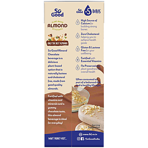 So Good Almond Milk - Chocolate, 200 ml  