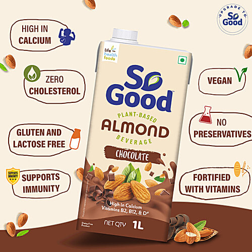 So Good Almond Milk - Chocolate, 1 L  