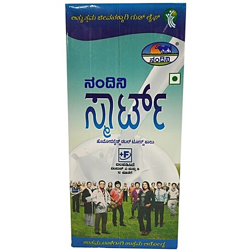 Nandini Smart Doble Toned Milk, 1 L  