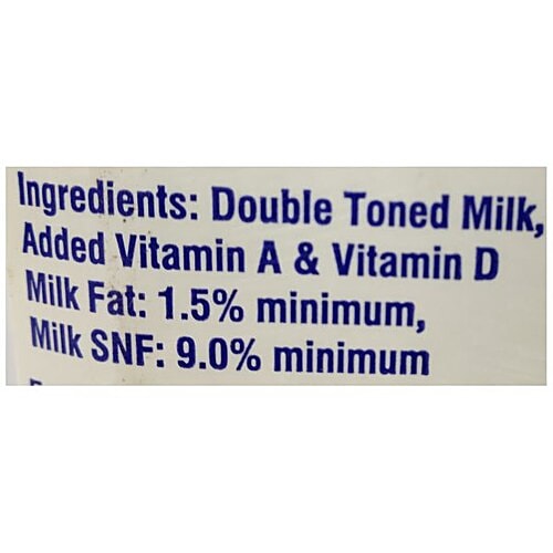 Nandini Smart Doble Toned Milk, 1 L  