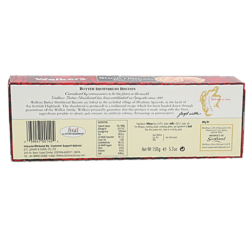 Walkers Walkers Shortbread Round, 150 g  No Artificial Colours, Flavourings or Preservatives