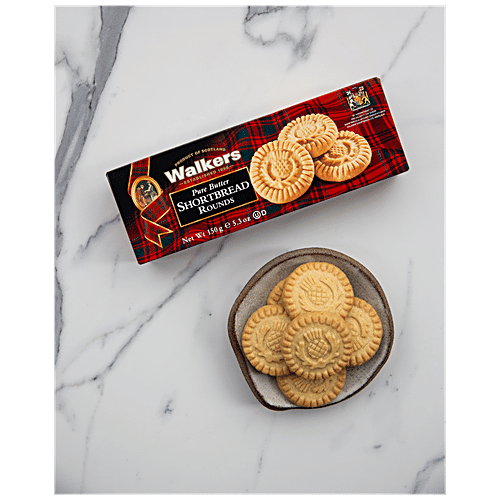 Walkers Walkers Shortbread Round, 150 g  No Artificial Colours, Flavourings or Preservatives