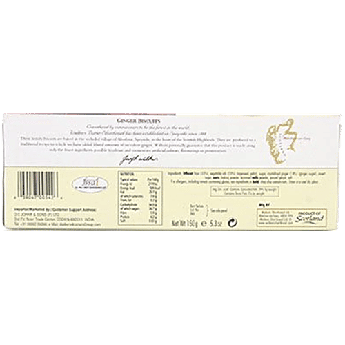 Walkers Walker Ginger Stem Biscuit, 150 g  No Artificial Colours, Flavourings or Preservatives