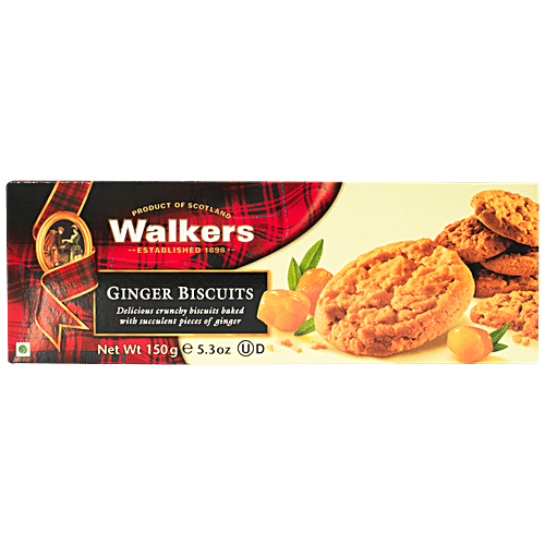 Walkers Walker Ginger Stem Biscuit, 150 g  No Artificial Colours, Flavourings or Preservatives
