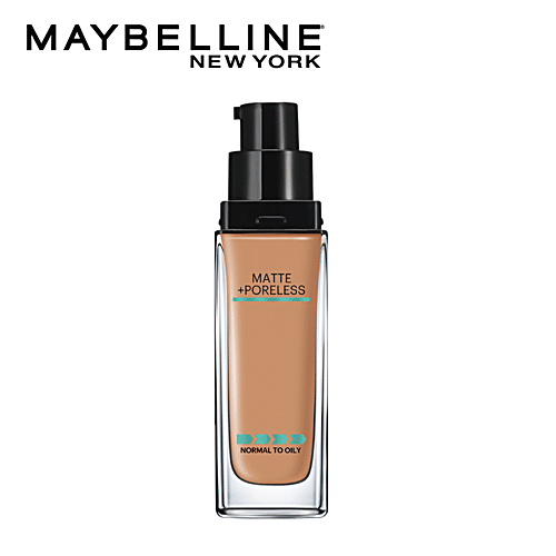 Maybelline New York Fit Me Matte+Poreless Liquid Foundation With Pump - 330 Toffee, 30 ml  