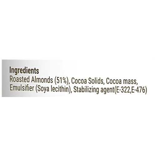 Pintola Almond Butter With Dark Chocolate & 51% Almonds - Creamy, 350 g  