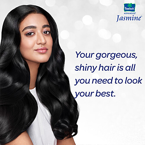 Parachute Advansed Jasmine Coconut Hair Oil With Vitamin E - Non-Sticky, For Healthy Shiny Hair, 500 ml With Vitamin E