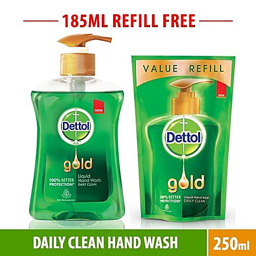 Buy Dettol Gold Liquid Hand Wash Daily Clean 200 Ml Online at the Best