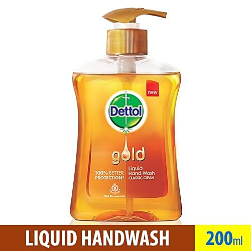 Buy Dettol Gold Liquid Hand Wash Classic Clean 200 Ml Online at the