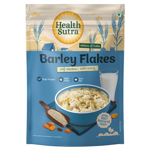 Health Sutra Flakes - Barley, 200 g  High Protein & High Fiber