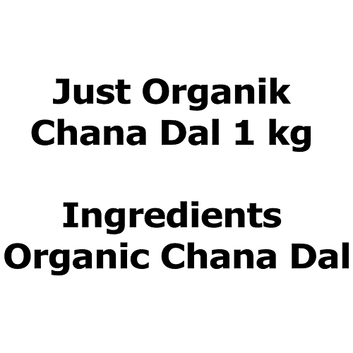 Just Organik Chana Dal, 1 kg  GMO Free, Chemical Free, Pesticide Free