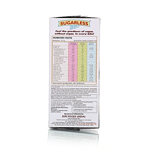 Sugarless Bliss Sugar Free & Digestive Cookies - Chocolate & Black Currant, 100 g Carton 