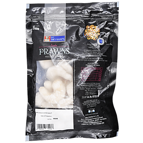 Big Sam's Frozen Prawns - Jumbo, 250 g  Locally Sourced