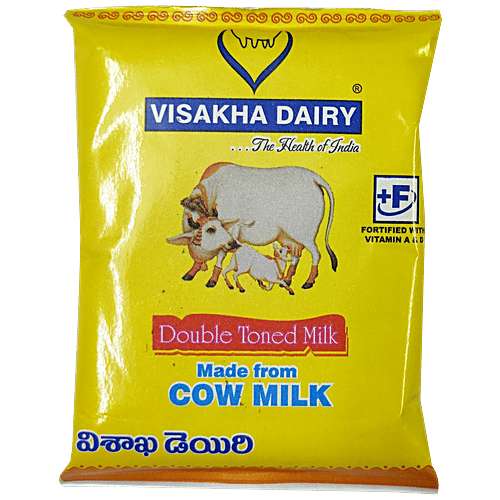 Buy Visakha Dairy UHT Processed Cow's Double Toned Milk Online at Best