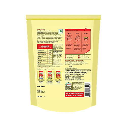 Weikfield Tomato Salsa Instant Pasta, 77 g  Sporty Energy