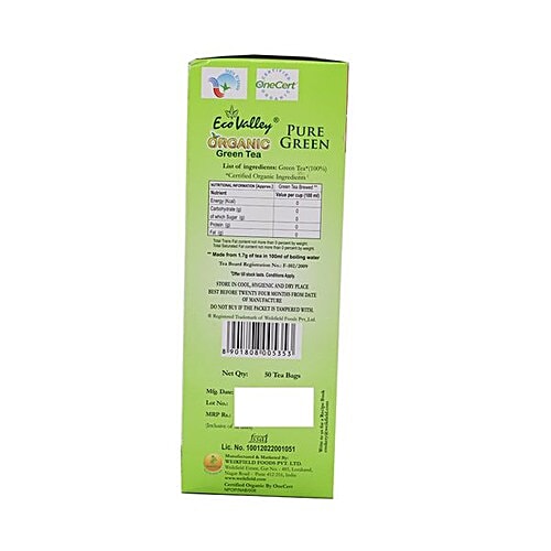 Eco Valley  Green Tea - Pure Green, 50 pcs  