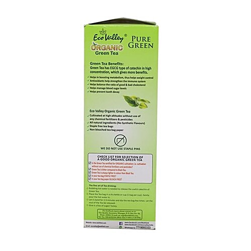 Eco Valley  Green Tea - Pure Green, 50 pcs  