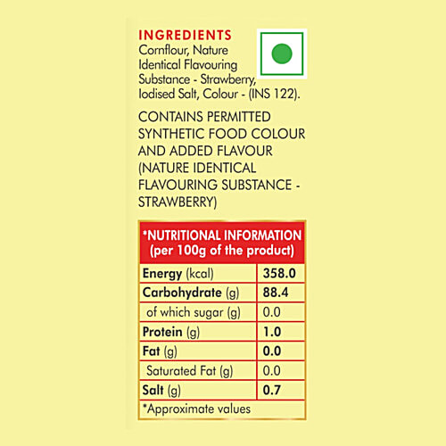 Weikfield Strawberry Flavour Custard Powder, 75 g Rich & Creamy, Gluten Free
