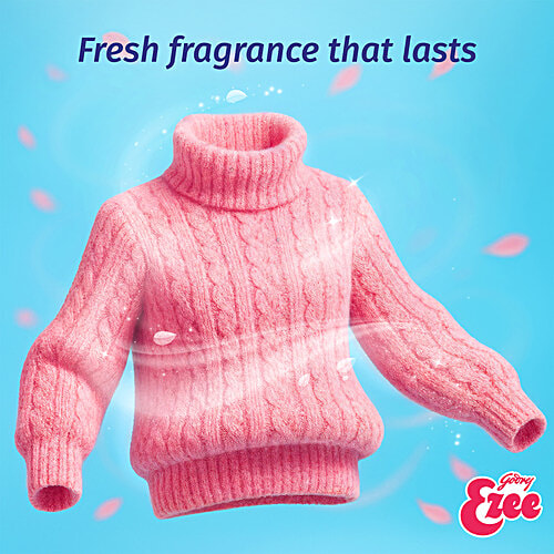 Godrej Ezee Liquid Detergent - For Winter Wear, 2 kg (1 Bottle + 1 Refill) Gently Cleans & Softens, For Winterwear Chiffon & Silks