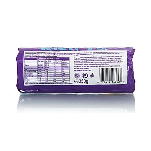 Buy Cadbury Milk Chocolate Imported Rich Tea Biscuits Half Coated