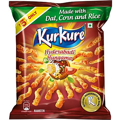 Buy Kurkure Namkeen Hyderabadi Hungama 215 Gm Online At Best Price of Rs 5 bigbasket