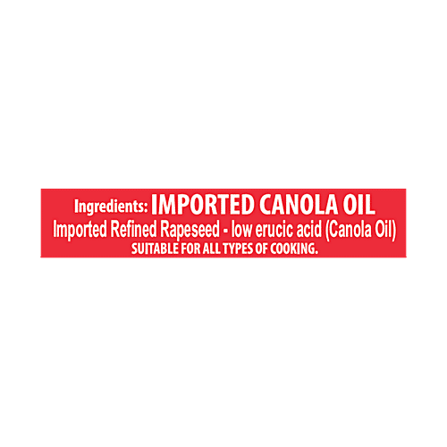 Miller Canola Oil - For All Types Of Cooking, 5 L  0% Trans Fat, 0% Cholesterol