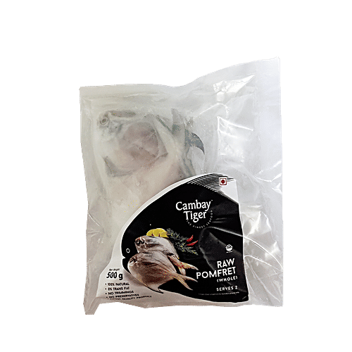 Cambay Tiger Pomfret - Whole, 500 g  