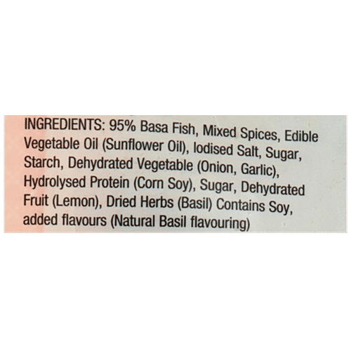 Cambay Tiger Chilli Basil Basa Fish, 200 g  