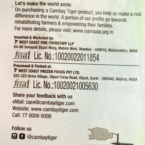 Cambay Tiger Basa Fish With Lemon & Pepper, 200 g  