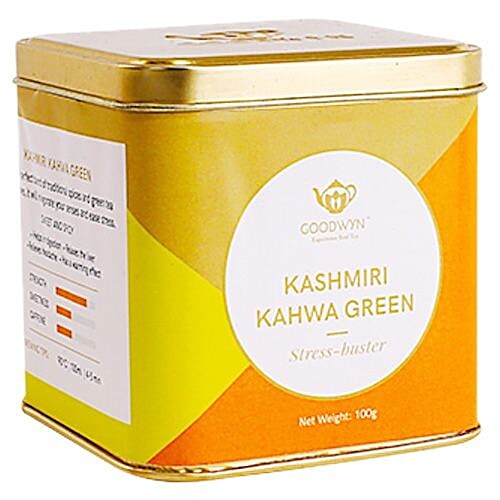 Buy Goodwyn Green Tea Kashmiri Kahwa 100 Gm Online At Best Price of Rs