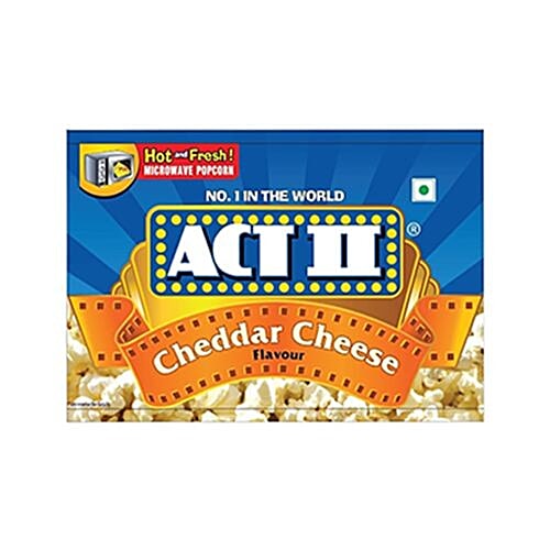 Buy Act Ii Microwave Popcorn Cheddar Cheese 99 Gm Online at the Best