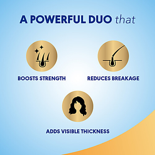 Clinic Plus Strong & Thick Shampoo - With Rice Water, Protein + Vitamin E, 355 ml  Protein & Vitamin E