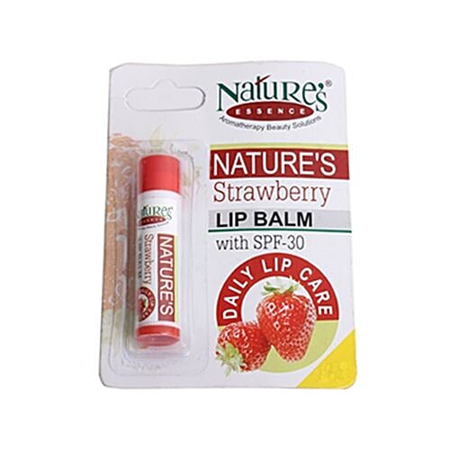 Buy Natures Essence Lip Balm Strawberry With Spf30 Online at Best