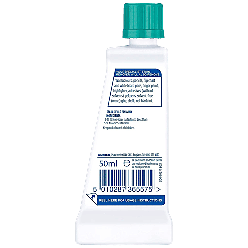 Dr. Beckmann Stain Devils Pen & Ink Specialist Stain Remover - Combats Various Ink Based Stains, 50 ml  Highly Effective Stain Removal
 Original Works First Time