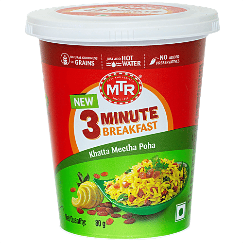 MTR Ready To Eat - Khatta Meetha Poha, 80 g  