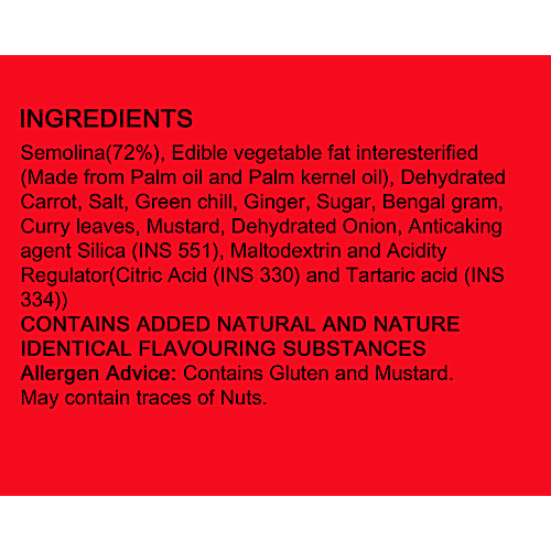 MTR Cup Vegetable Upma, 80 g  Natural Goodness of Grains, No Added Preservatives