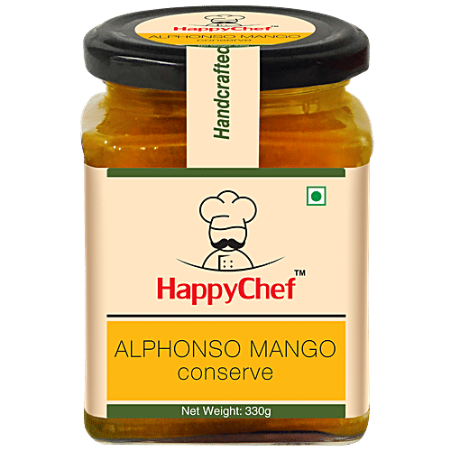 HappyChef Alphonso Mango Conserve, 330 g  No Trans Fat & No Cholesterol