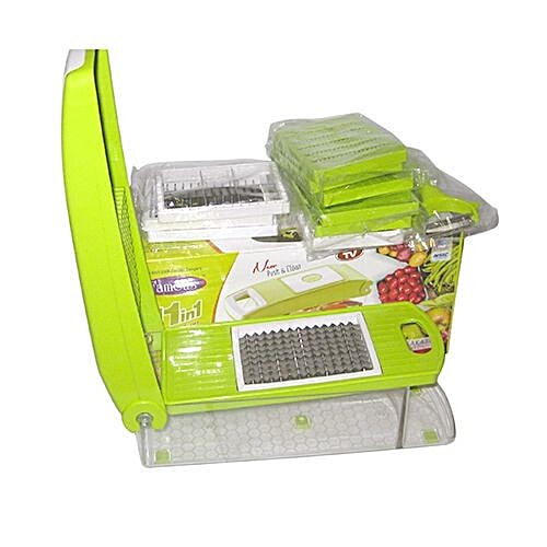 Agromech Famous Supreme 11 In 1 Vegetable & Fruits Cutter, Slicer, Dicer Grater & Chopper, Peeler Set, 930 g  