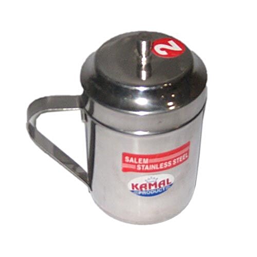 Buy Agromech Stainless Steel Ghee Pot 2 With Spoon Online at Best